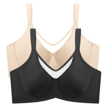 ⏳Last Day Special Price £7.99💐Women's Elegant Sheer Full Coverage Plus Size Bra👍