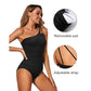 💥LAST DAY SALE 50% OFF🏖️👙Women's One-Shoulder One-Piece Swimsuit with Tummy Control