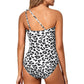 💥LAST DAY SALE 50% OFF🏖️👙Women's One-Shoulder One-Piece Swimsuit with Tummy Control