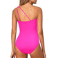 💥LAST DAY SALE 50% OFF🏖️👙Women's One-Shoulder One-Piece Swimsuit with Tummy Control
