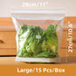 🔐 Members-Only Style Deal 💎Transparent Food-Grade Reinforced Double-Seal Bags