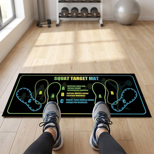 🔥Last Day Sale: Only ￡10.99!!⚡50K+ SOLD!⏰Non-Slip Diatomaceous Earth Squat Target Mat🏋️💧