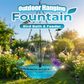 Outdoor Hanging Fountain Bird Bath & Feeder