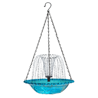 Outdoor Hanging Fountain Bird Bath & Feeder