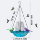 Outdoor Hanging Fountain Bird Bath & Feeder