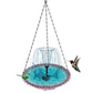 Outdoor Hanging Fountain Bird Bath & Feeder
