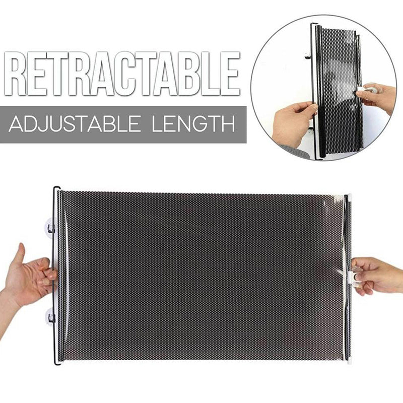 🌞 50% OFF NOW! 🚗 Retractable Car Window Sunshade – Adjustable UV Protection Roller Blind