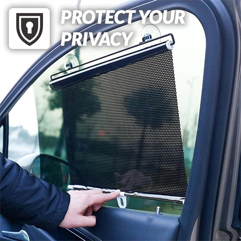 🌞 50% OFF NOW! 🚗 Retractable Car Window Sunshade – Adjustable UV Protection Roller Blind
