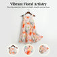 💖Mother’s Day Sale: 60% OFF!💖Women’s Sleeveless Floral Print Pleated Dress