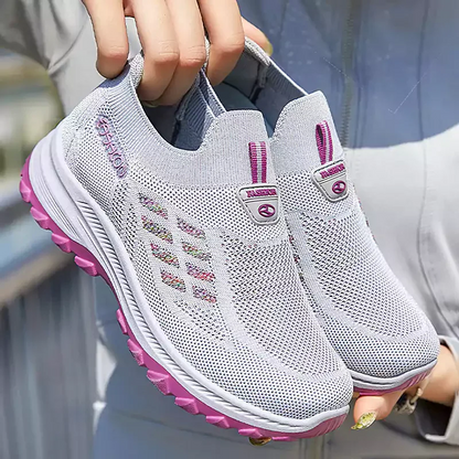 🔥50% OFF NOW! 🦶 Fly Knit Woven Orthopedic Arch Support Slip-on Shoes – Breathable, Cushioned & Perfect for All-Day Comfort 👣