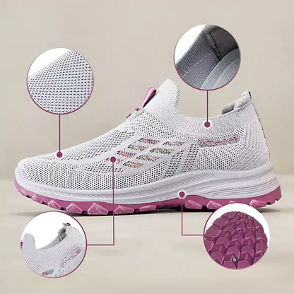 🔥50% OFF NOW! 🦶 Fly Knit Woven Orthopedic Arch Support Slip-on Shoes – Breathable, Cushioned & Perfect for All-Day Comfort 👣