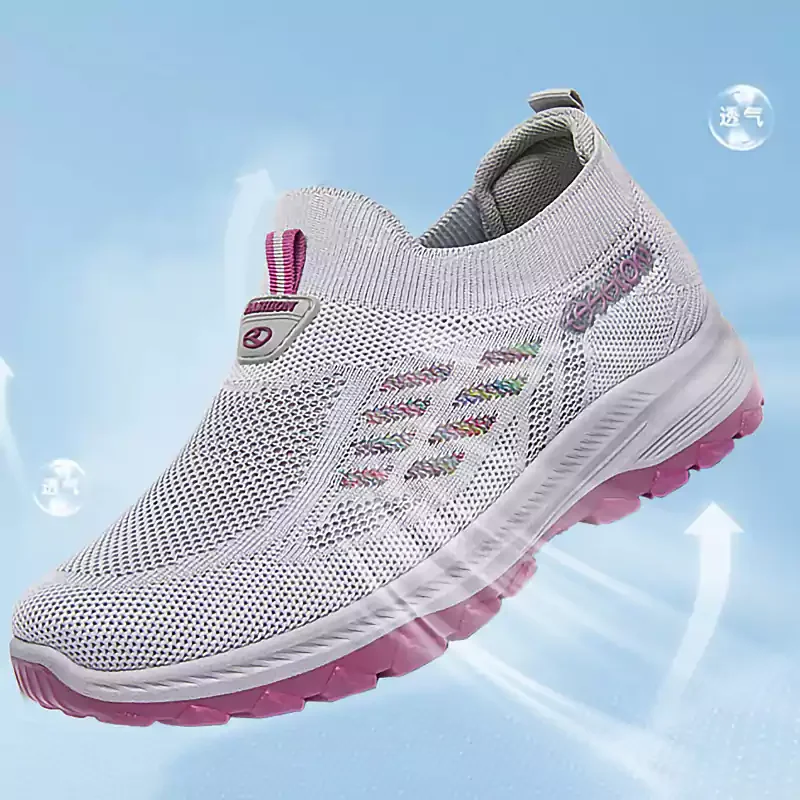 🔥50% OFF NOW! 🦶 Fly Knit Woven Orthopedic Arch Support Slip-on Shoes – Breathable, Cushioned & Perfect for All-Day Comfort 👣