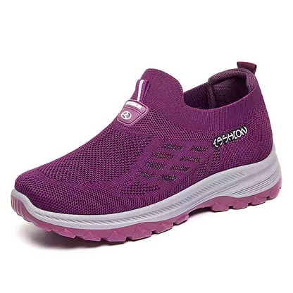 🔥50% OFF NOW! 🦶 Fly Knit Woven Orthopedic Arch Support Slip-on Shoes – Breathable, Cushioned & Perfect for All-Day Comfort 👣