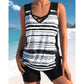 💗LAST DAY SALE 50% OFF- Miraclesuit Women's Tummy Control Tankini Set with Built-In Bra – Flattering Boho Swimwear with Shorts🔥GB