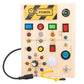🧩 Montessori Wooden Busy Board with LED Lights | Sensory Travel Toy for Toddlers