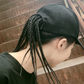 Baseball Cap with Attached Braids