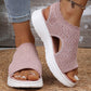 🎉 Final Chance £14.99 💰Women's Breathable Knit Platform Sandals ✨