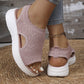 🎉 Final Chance £14.99 💰Women's Breathable Knit Platform Sandals ✨