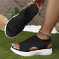 🎉 Final Chance £14.99 💰Women's Breathable Knit Platform Sandals ✨