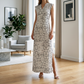 🌺 V-Neck Maxi Dress with Side Slit – Tropical & Abstract Prints, S-5XL. 46% OFF + Free Shipping!