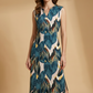 🌺 V-Neck Maxi Dress with Side Slit – Tropical & Abstract Prints, S-5XL. 46% OFF + Free Shipping!
