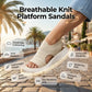 🎉 Final Chance £14.99 💰Women's Breathable Knit Platform Sandals ✨