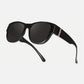 🕶️👓 55% KORTING! Brildragers opgelet: deze oversized zonnebril schuift over je eigen bril en je ziet eruit als een filmster – geen dure clip-on, geen geknipper met lenzen!