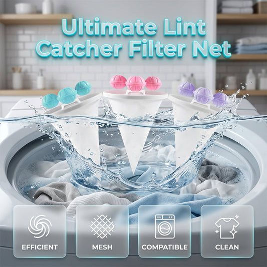 🧺 Floating Lint Catcher for Washing Machine – Traps Lint & Hair – Cleaner Laundry 🧼