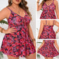 Women’s Spaghetti Straps Mini Swimdress & Triangle Bottom Set
