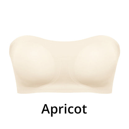 🌊 Strapless Wireless Bra, Side Closure Design, Removable Pads, Soft Breathable Nylon, 💫 No-Slip Grip All-Day Comfort. 49% OFF Today!