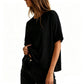 🌸 Timeless Crew-Neck Tee Ultra-Soft Breathable Blend Relaxed Oversized Silhouette 💫 Breezy Short Sleeves Daily Essential Save 49% Now!