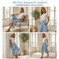 🌊 Floral High-Waist Wide-Leg Pants, Smocked Flexible Waist, Breathable Soft Fabric, 💫 Chic Side Slit, Effortless Vacation Style. Save 49% Now!