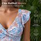 Women's Elegant V-Neck Tummy Control Swim Dress