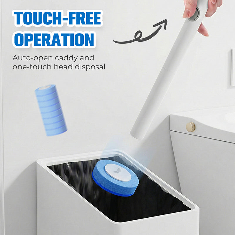 ⏳LAST DAY SALE ONLY ￡14.99!🏆SOPAMI™ Hygiene+ Disposable Toilet Brush System – 32 Refill Heads + Ergonomic Holder 🔄 | No-Touch, Under-Rim & Corner Cleaner | Leak-Proof, Odour-Free & RV-Friendly 🚽🇬🇧