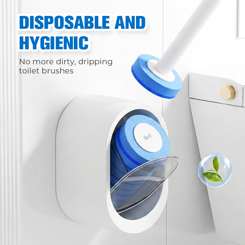 ⏳LAST DAY SALE ONLY ￡14.99!🏆SOPAMI™ Hygiene+ Disposable Toilet Brush System – 32 Refill Heads + Ergonomic Holder 🔄 | No-Touch, Under-Rim & Corner Cleaner | Leak-Proof, Odour-Free & RV-Friendly 🚽🇬🇧
