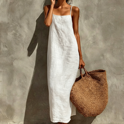 🏖️Summer Hot Sale - Up to 70% OFF💐Women's Casual Solid Color Slip Dress🌷