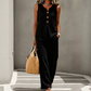 💸 Save More Today - Extra Discount⚡Women’s Sleeveless Button-Up Top & Loose Pants Two-Piece Set