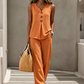 💸 Save More Today - Extra Discount⚡Women’s Sleeveless Button-Up Top & Loose Pants Two-Piece Set