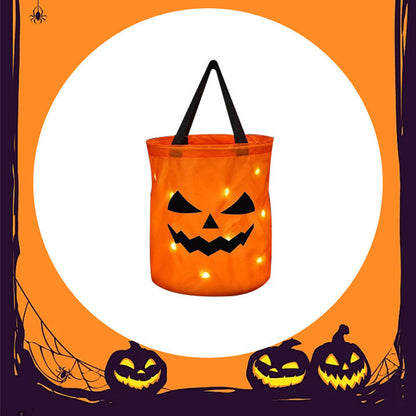 🎁2026 New Arrivals 50% OFF💥Halloween Glowing Pumpkin Bag – LED Lights & Spacious Interior 🍬