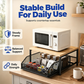 📢📢40% OFF !! ⏰2-Tier Kitchen Microwave Stand with Slide-Out Storage Drawer