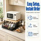 📢📢40% OFF !! ⏰2-Tier Kitchen Microwave Stand with Slide-Out Storage Drawer
