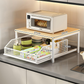 📢📢40% OFF !! ⏰2-Tier Kitchen Microwave Stand with Slide-Out Storage Drawer