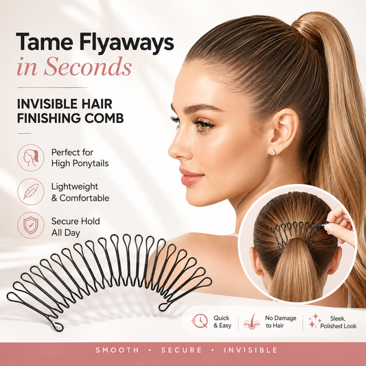 Flexible Invisible Grip Flyaway Hair Comb