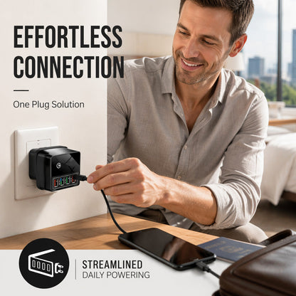 ⏳LAST DAY SALE 50% OFF !!📢4-Port USB Charger Adapter