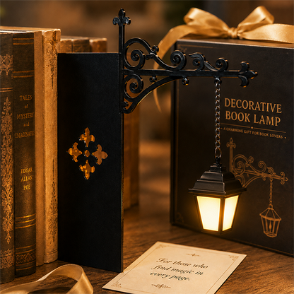 🏆 Last Day Special Price £9.99 !💝 Miniature Retro Streetlight Bookend Light