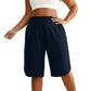 🔥 Prices You’ll Love 💰 🌸 Women’s Wide-Leg Knee-Length Shorts for Summer Comfort