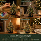 ⏳💥Final 3 hours-￡12.99!!  🔥 Elegant Beaded Mini Christmas Tree – Collector's Holiday Decor Set, Tabletop 🎄
