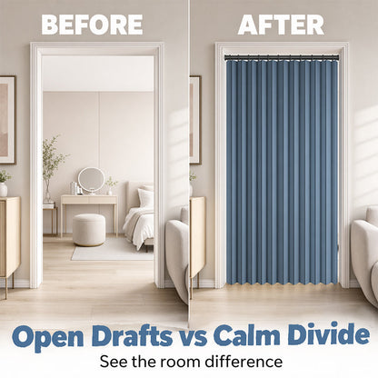 ⏰LIMITED TIME 50% OFF! ⭐No-Drill Magnetic Accordion Door Curtain