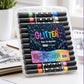 ✨ Time‑Limited Offer ⚡Dual-Tip Glitter Markers Set – 24/48/72/96 Colors Shimmering Art Pens with Fine & Brush Tips, Quick-Drying Water-Based Ink