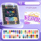✨ Time‑Limited Offer ⚡Dual-Tip Glitter Markers Set – 24/48/72/96 Colors Shimmering Art Pens with Fine & Brush Tips, Quick-Drying Water-Based Ink